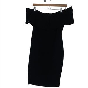 Women’s Fashion Nova midi dress in black (M)
